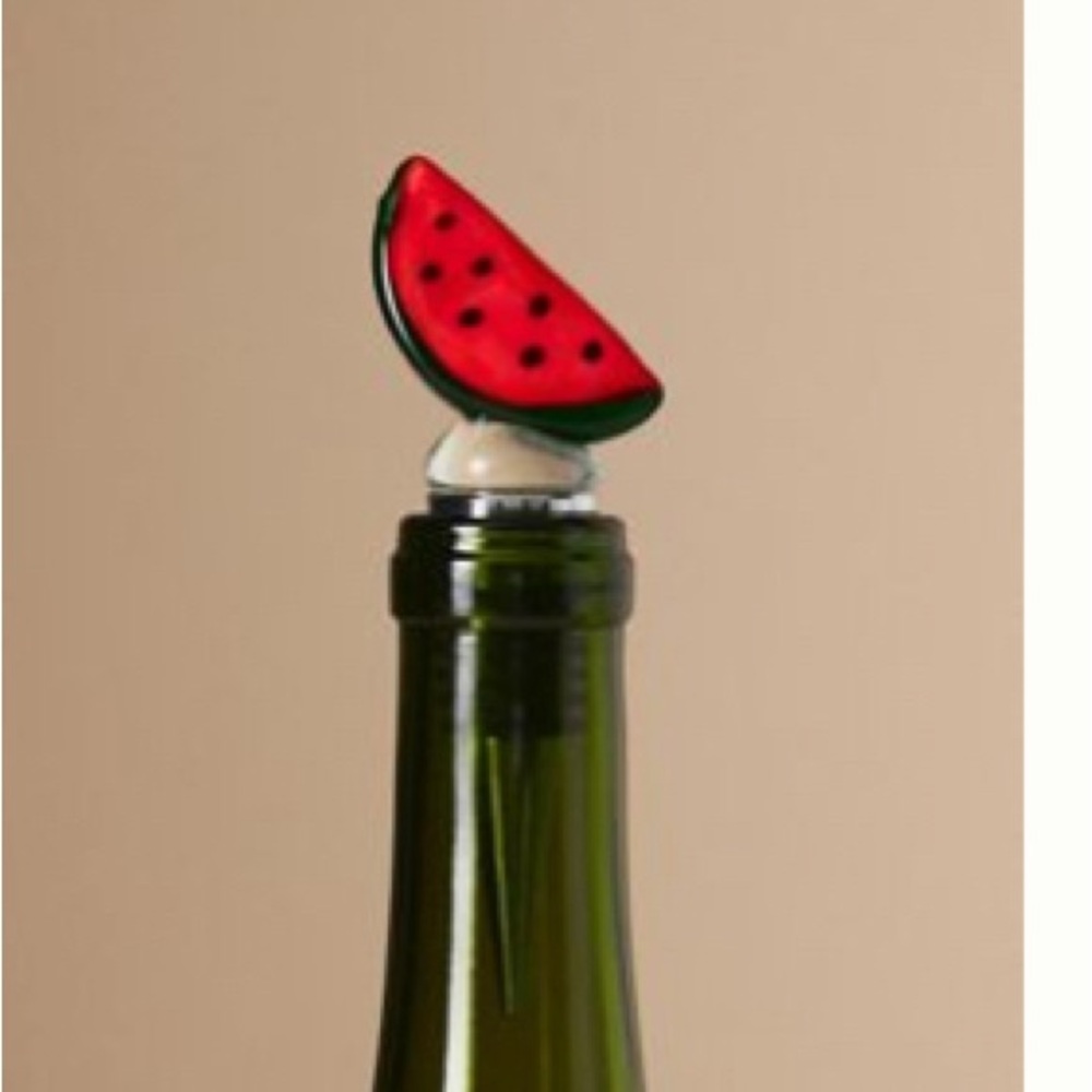 Vibrant Glass blown Watermelon Wine Stopper